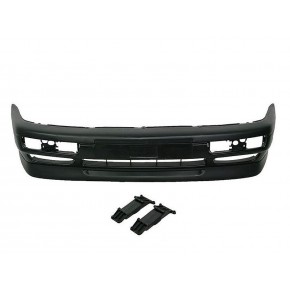 Бампер передний со спойлером с отверстиями под птф под покраску Volkswagen Vento