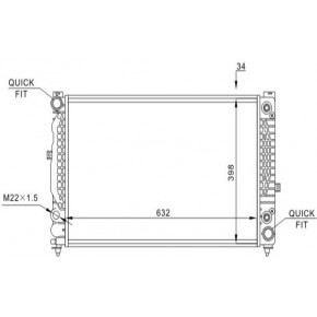Радиатор охлаждения Audi A4 B5