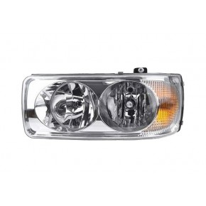 Фара левая +/- корректор (h7+h1+p21w+w5w круглая фишка) DAF XF CF / LF