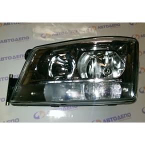 Фара левая со стояночным огнем (h7*2+py21w+led с корректором без ходового огня) MAN TGX