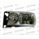 Фара левая под ксенон (d1r+h7+t4w) хром Scania P / R series