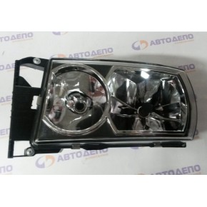 Фара левая под ксенон (d1r+h7+t4w) черная прямоугольная фишка Scania P / R series