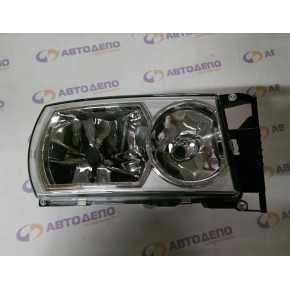 Фара правая под ксенон (d1r+h7+t4w) хром Scania P / R series