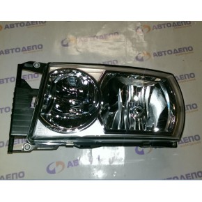 Фара левая с корректором (н1+н7) хром Scania P / R series
