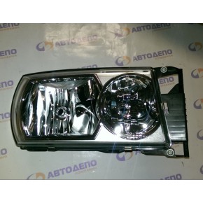 Фара правая с корректором (н1+н7) хром Scania P / R series