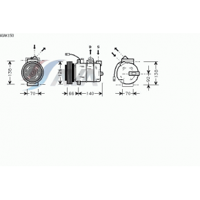 Компрессор кондиционера Audi A4 B5