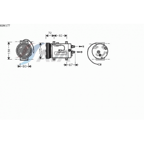 Компрессор кондиционера Audi A4 B5