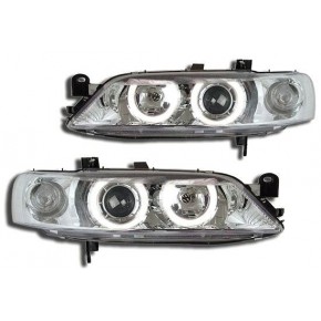 Тюнинг - комплект линзованных фар ангельские глазки Opel Vectra B