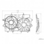 Диффузор радиатора и кондиционера Ford Escape USA