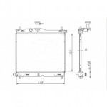 Радиатор охлаждения двигателя mкпп 1.1 Hyundai I10
