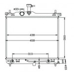 Радиатор охлаждения двигателя mкпп/aкпп 1.0/1.25 Hyundai I10