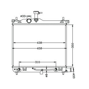 Радиатор охлаждения двигателя mкпп/aкпп 1.0/1.25 Hyundai I10