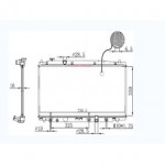 Радиатор охлаждения двигателя aкпп Honda Jazz / Fit