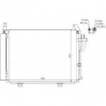 Радиатор кондиционера Hyundai I10