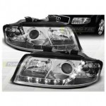 Тюнинг - комплект линзованных фар с дхо Audi A4 B6