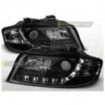 Тюнинг - комплект линзованных фар с дхо Audi A4 B6