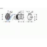 Компрессор кондиционера 2.5, 2.6 Opel Vectra B