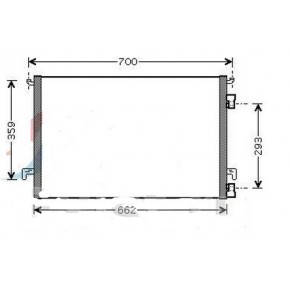 Конденсатор (радиатор) кондиционера Opel Vectra С SIGNUM