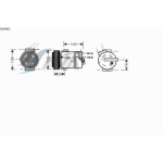 Компрессор кондиционера Opel Vectra С SIGNUM