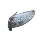 Задний фонарь внешний правый прозрачный с led (светодиоды) габаритом Peugeot 206