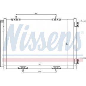 Конденсатор (радиатор) кондиционера (механика) Peugeot 208