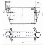 Радиатор охлаждения (интеркулер) Audi A4 B6