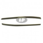 Спойлер переднего бампера левый черный Peugeot 307