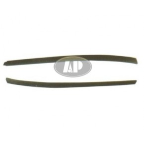 Спойлер переднего бампера левый черный Peugeot 307