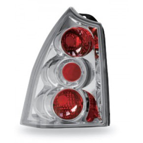 Тюнинг - комплект задних внешних фонарей (универсал) прозрачные внутри хром Peugeot 307