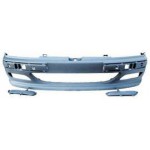 Передний бампер +/- под противотуманки грунт Peugeot 406