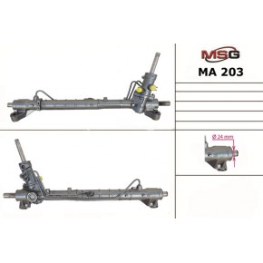 Рулевая рейка с ГУР MSG MA203