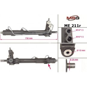Рулевая рейка с ГУР ZF ME211R