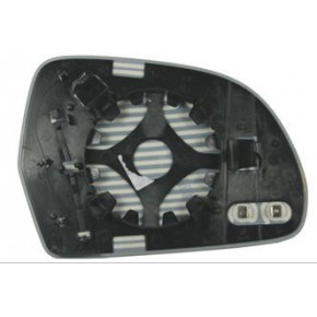 Стекло левого зеркала с подогревом (асферическое) Audi A6 C6