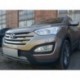 Защита радиатора Hyundai Santa Fe 2012-2015 chrome