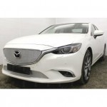 Защита радиатора Mazda 6 (Supreme, Supreme Plus, Executive) 2015- chrome верх PREMIUM