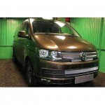 Защита радиатора Volkswagen T6 (Multivan,Caravelle) 2015- (6 частей) chrome верх