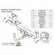 Фаркоп для SUBARU IMPREZA Хэтчбек G3 2007-... (без электрики)