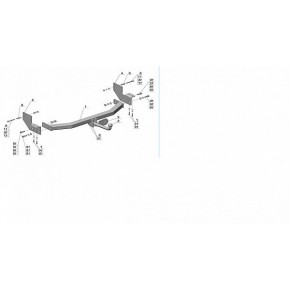 Фаркоп Isuzu D-Max пикап 2007-2012гг. (без электрики)