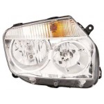 Правая фара +/- под корректор внутри хром Renault Duster