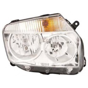 Правая фара +/- под корректор внутри хром Renault Duster