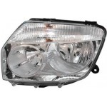 Левая фара внутри хром с регулирующим мотором (оригинал) Renault Duster