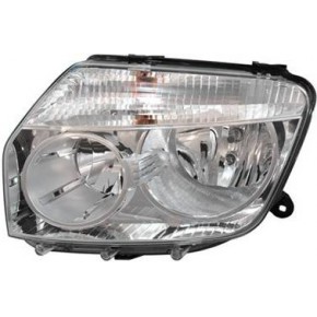 Левая фара внутри хром с регулирующим мотором (оригинал) Renault Duster