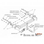 Фаркоп BMW 3-Series седан/купе 1998-2005, BMW 3-Series Compact 2001-2005 твердое крепление (без электрики)