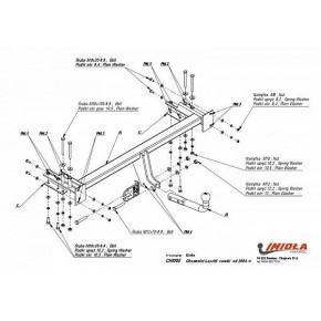Фаркоп Chevrolet Lacetti универсал 2004-2012 твердое крепление (без электрики)