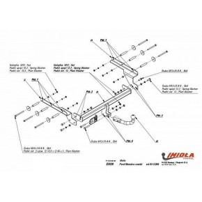 Фаркоп Ford Mondeo универсал 1993-2006 твердое крепление (без электрики)