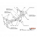 Фаркоп Jeep Grand Cherokee 1992-1999 фланцевое крепление (без электрики)