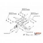 Фаркоп Jeep Wrangler 2007- твердое крепление (без электрики)