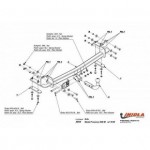 Фаркоп Mazda Premacy 1999-2005 твердое крепление (без электрики)
