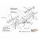Фаркоп Mercedes Sprinter 3050 мм фургон 1995-2006, Volkswagen LT 28-35 3050 мм 1995-2006 фланцевое крепление (без электрики)