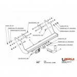Фаркоп Mercedes Vaneo 2002-2006 твердое крепление (без электрики)